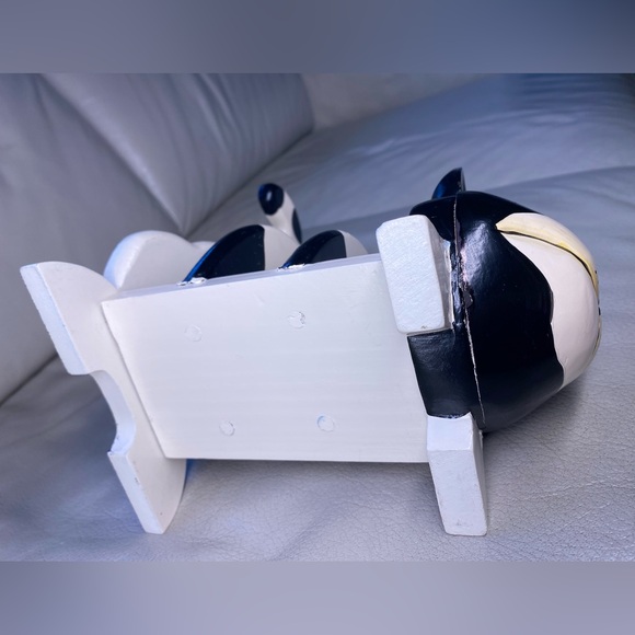 Cat Letter Holder, Carved Wood, Hand Painted - Picture 10 of 11